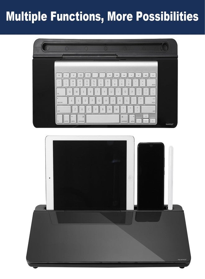 TSJ OFFICE Desktop Whiteboard Dry-Erase-Board - Computer Keyboard Stand White Board Surface Pad with Drawer, Desk Organizers with Accessories for Office, Home, School Supplies - Image 5